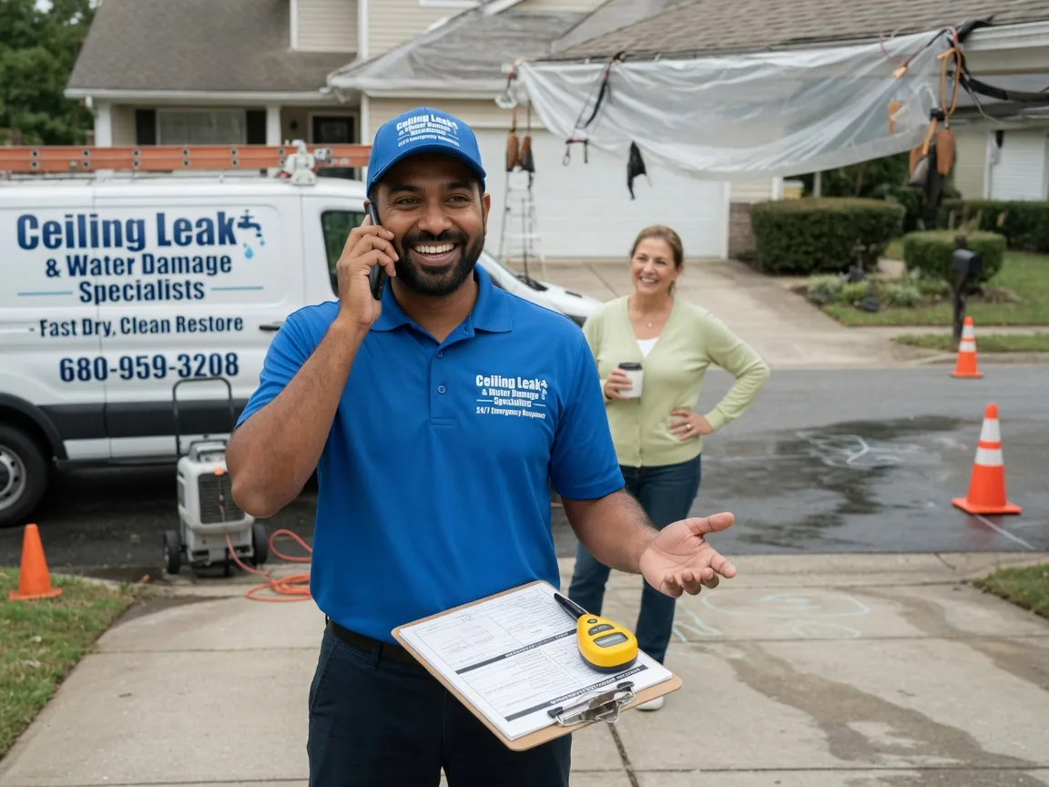 Ceiling Leak Cleanup Harrold, TX FAQs